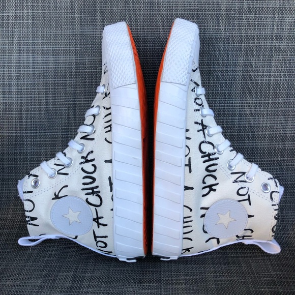 Converse High Top UNT1T!3D 'Not a
Chuck' Canvas sneakers Shoes Juniors size 4.5 - Picture 9 of 11